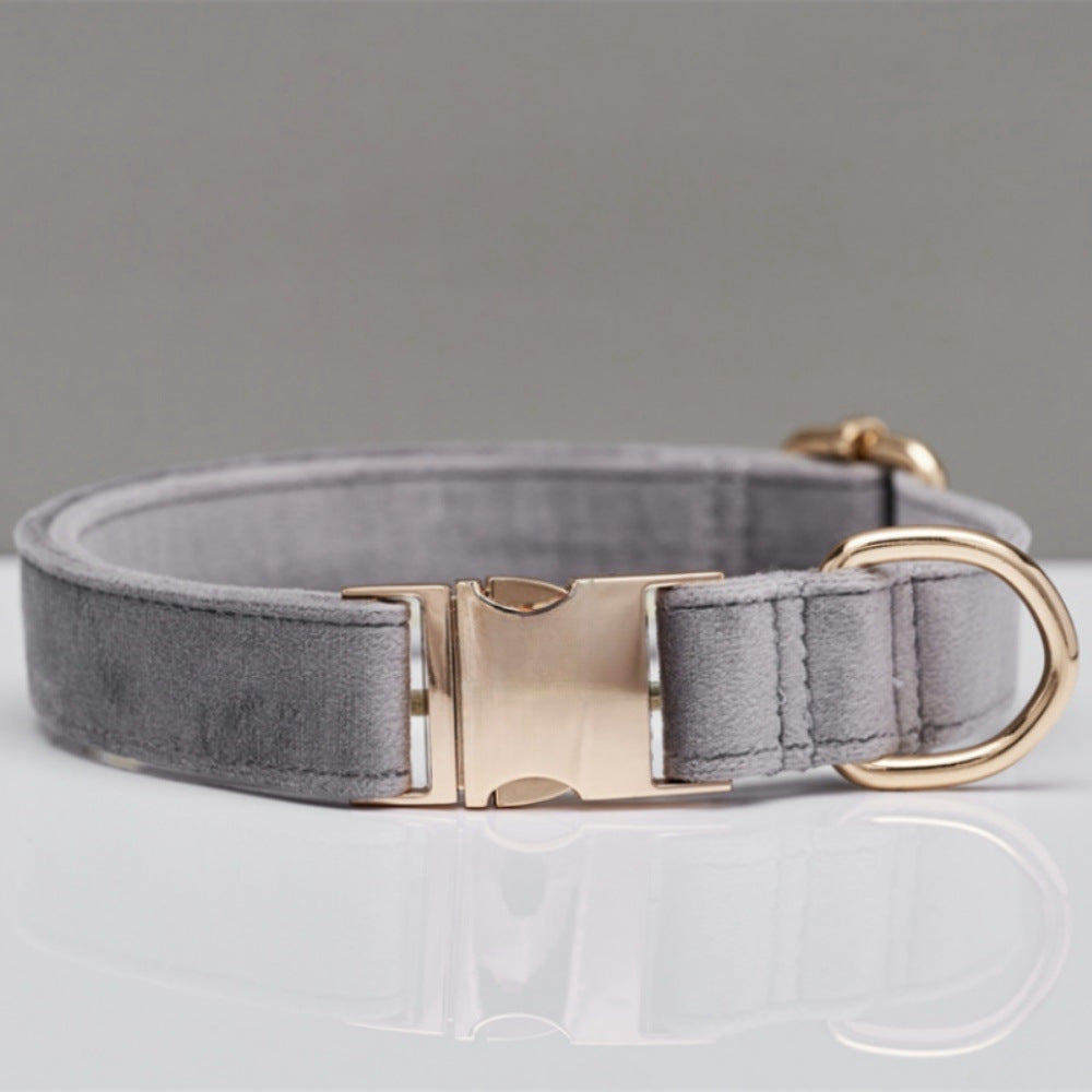 The Heirloom Velvet Suite | Personalized Collar, Bow & Leash Set