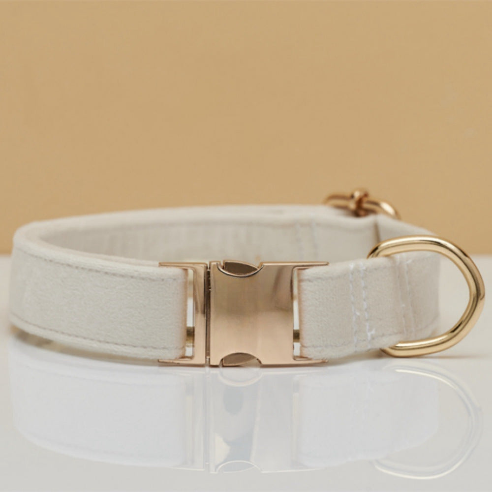 The Heirloom Velvet Suite | Personalized Collar, Bow & Leash Set