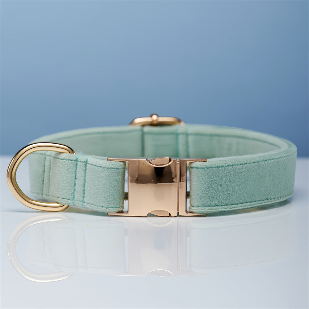 The Heirloom Velvet Suite | Personalized Collar, Bow & Leash Set