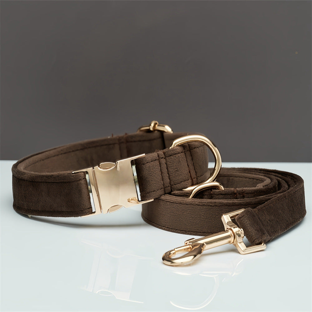 The Heirloom Velvet Suite | Personalized Collar, Bow & Leash Set